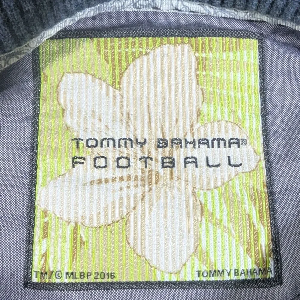 Tommy Bahama Football Sweatshirt Dallas Cowboys Mens 3XL Mock V-Neck NFL Sweater
